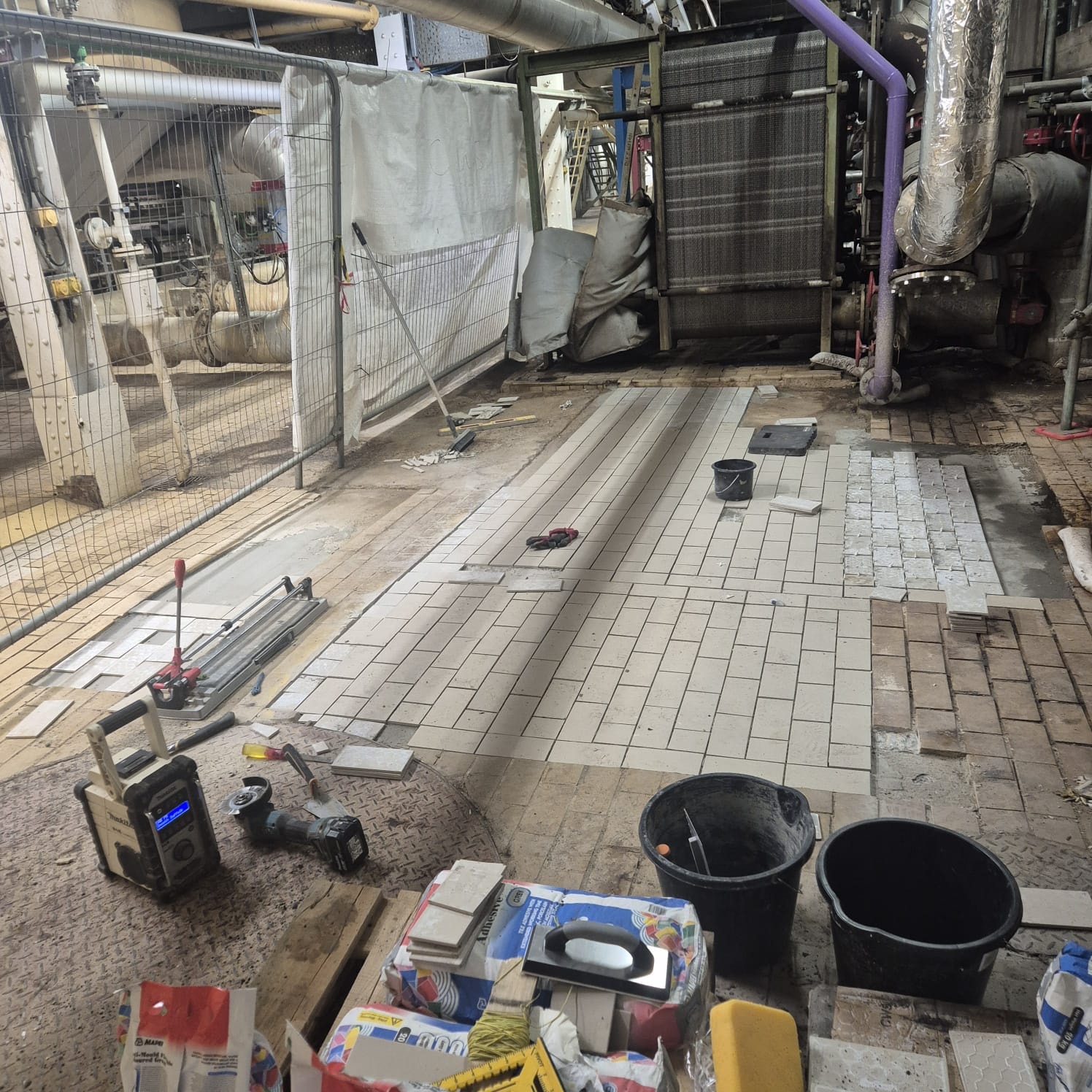 Commercial building maintenance industrial facility