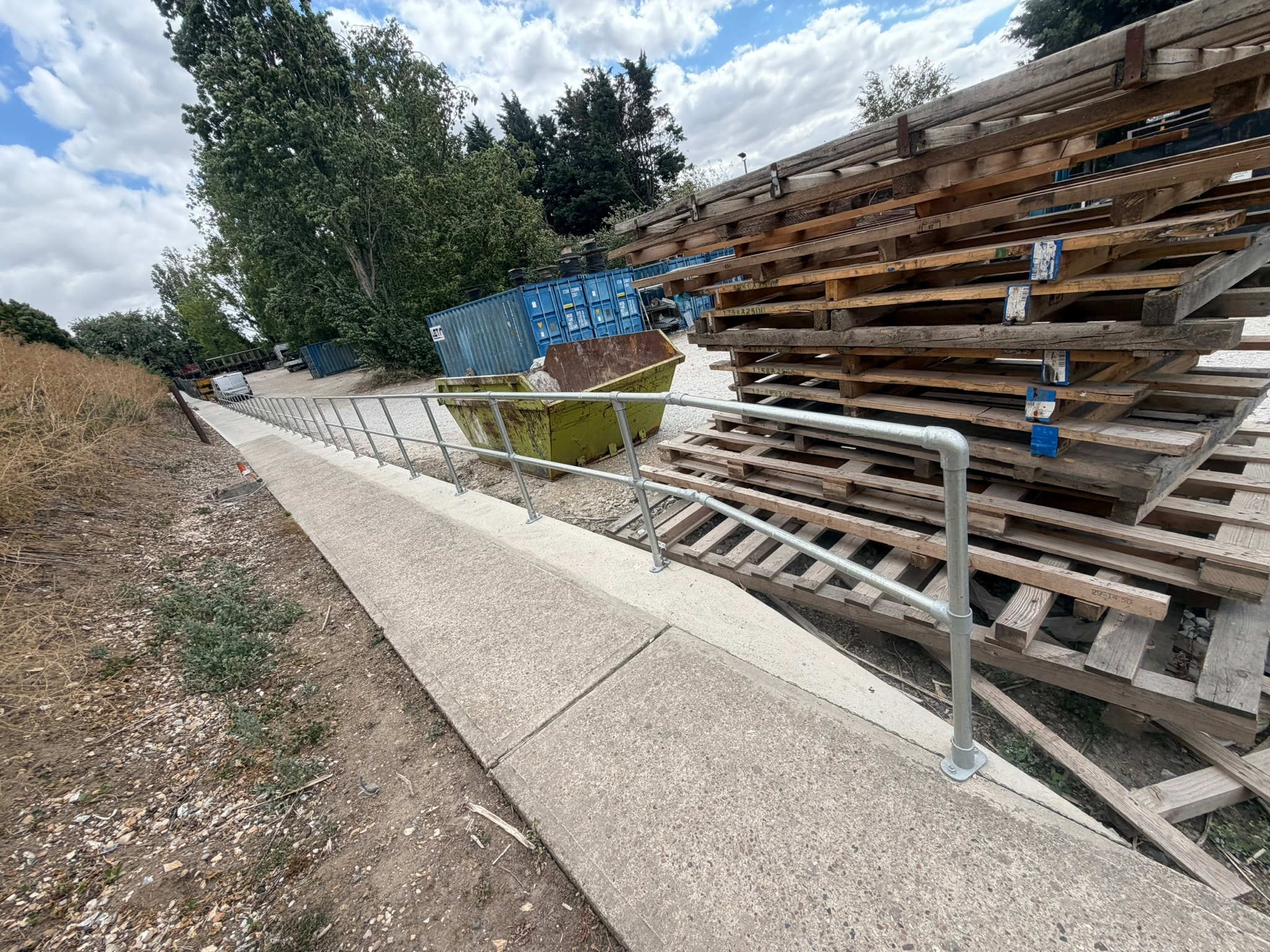 Security fencing and barriers installation project